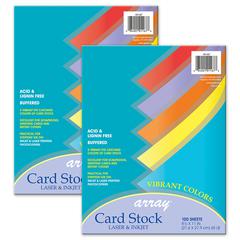 Card Stock, Lemon Yellow, 8-1/2 x 11, 100 Sheets Per Pack, 2 Packs