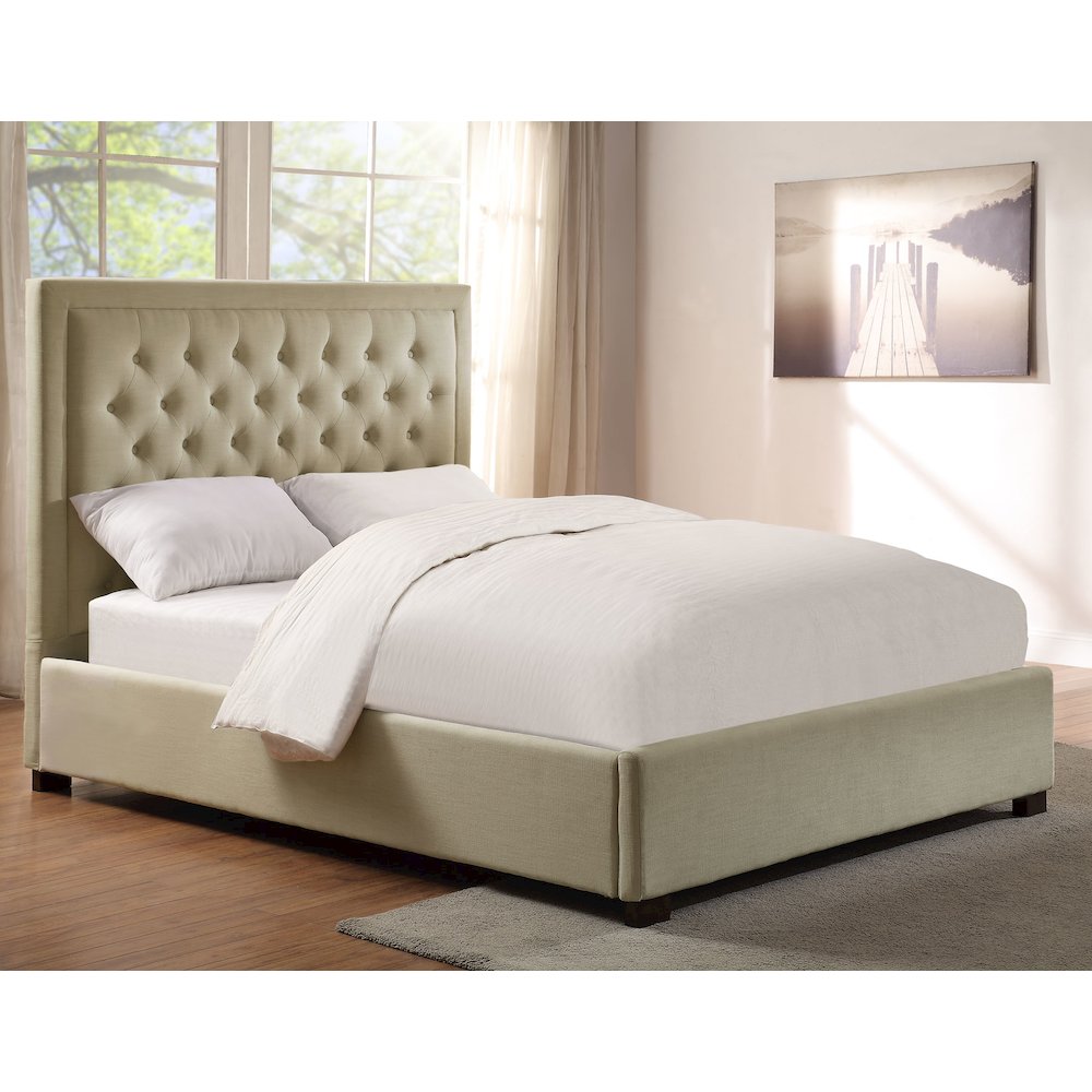 Isadora Queen Bed Sand. Picture 1