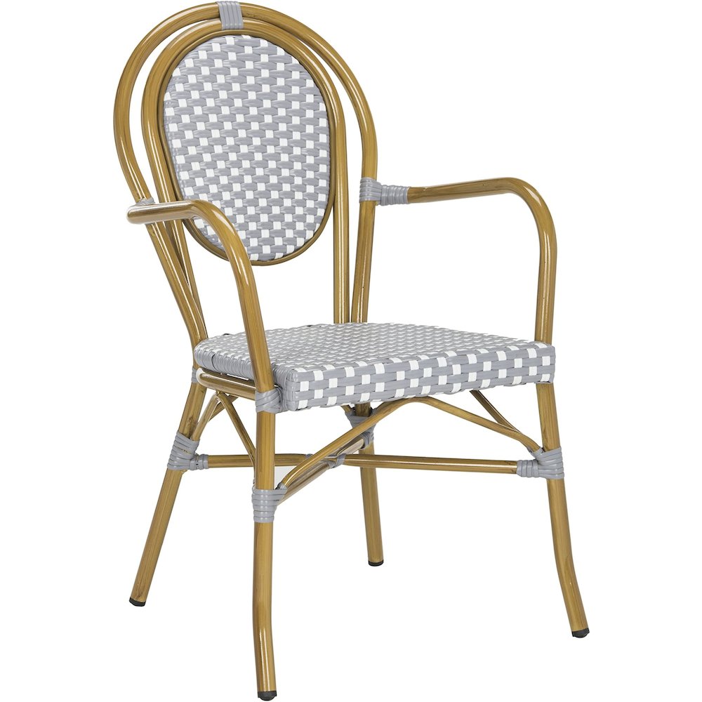 ROSEN FRENCH BISTRO STACKING ARM CHAIR, PAT4014B-SET2. Picture 2