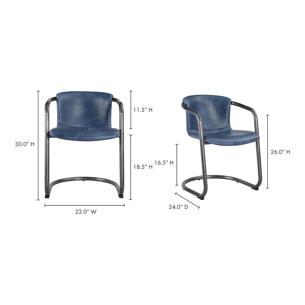 Freeman Dining Chair, Blue. Picture 7
