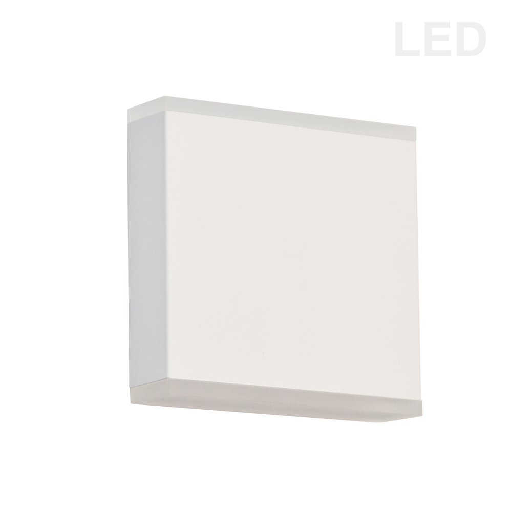 15W Wall Sconce, Matte White with Frosted Acrylic Diffuser. Picture 1
