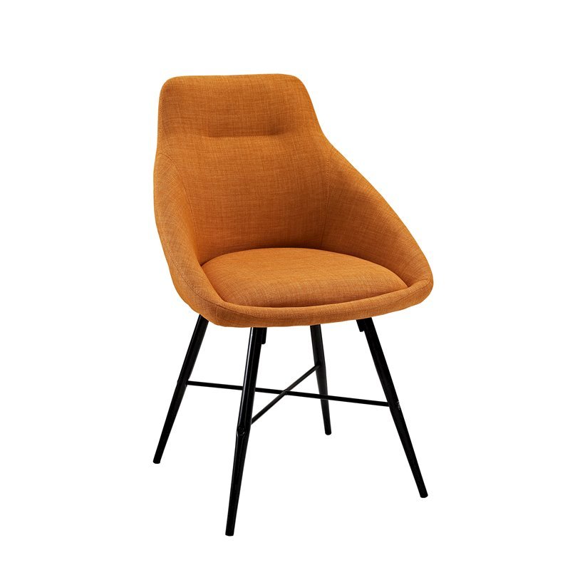 Urban Upholstered Side Chair, Set of 2 - Orange. Picture 1