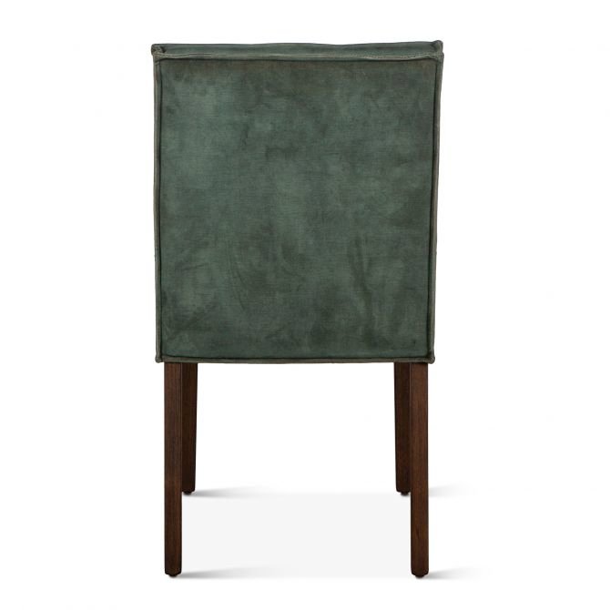 Avery Green Velvet Side Chairs S/2. Picture 7