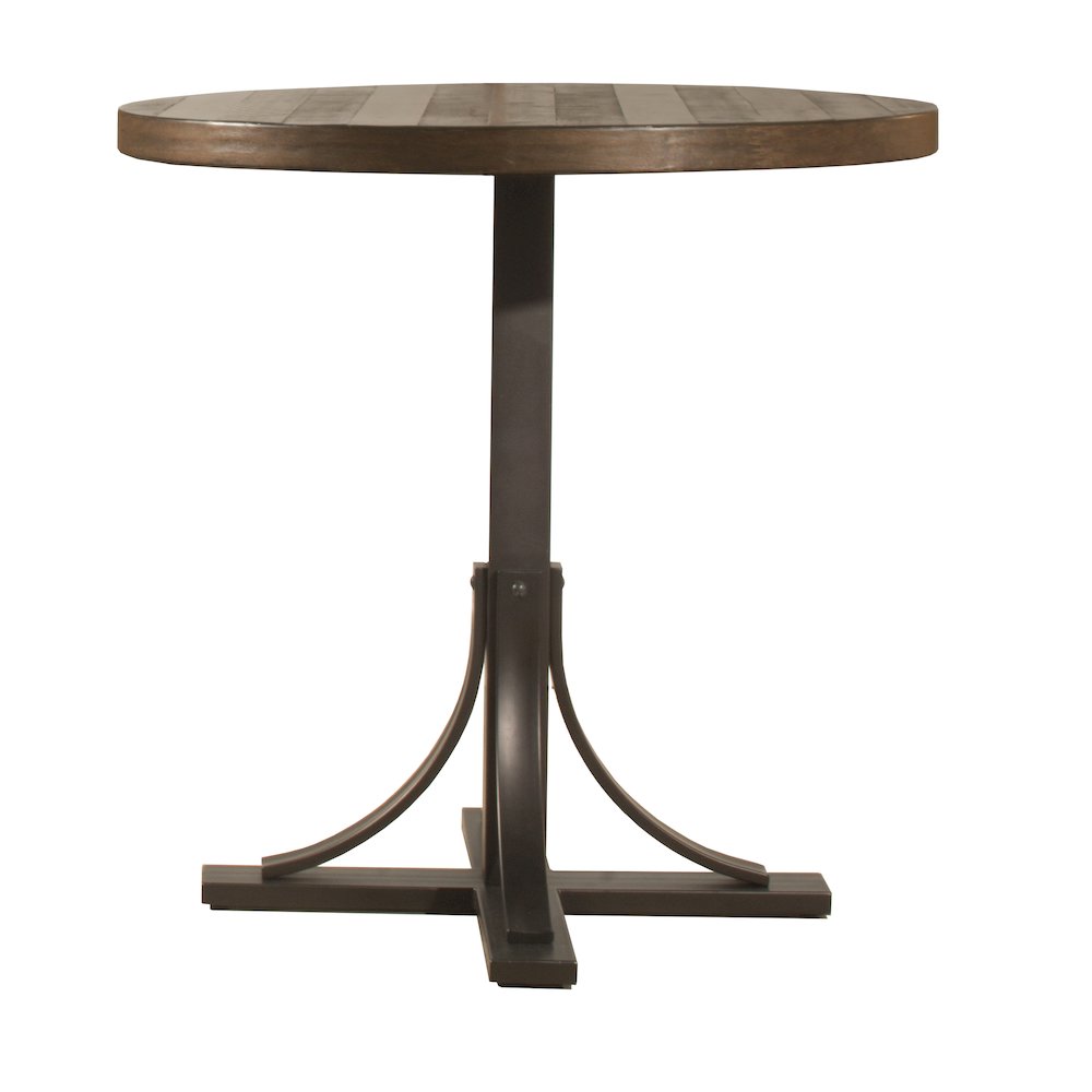 Jennings Round Counter Height Dining Table with Metal Base. Picture 1