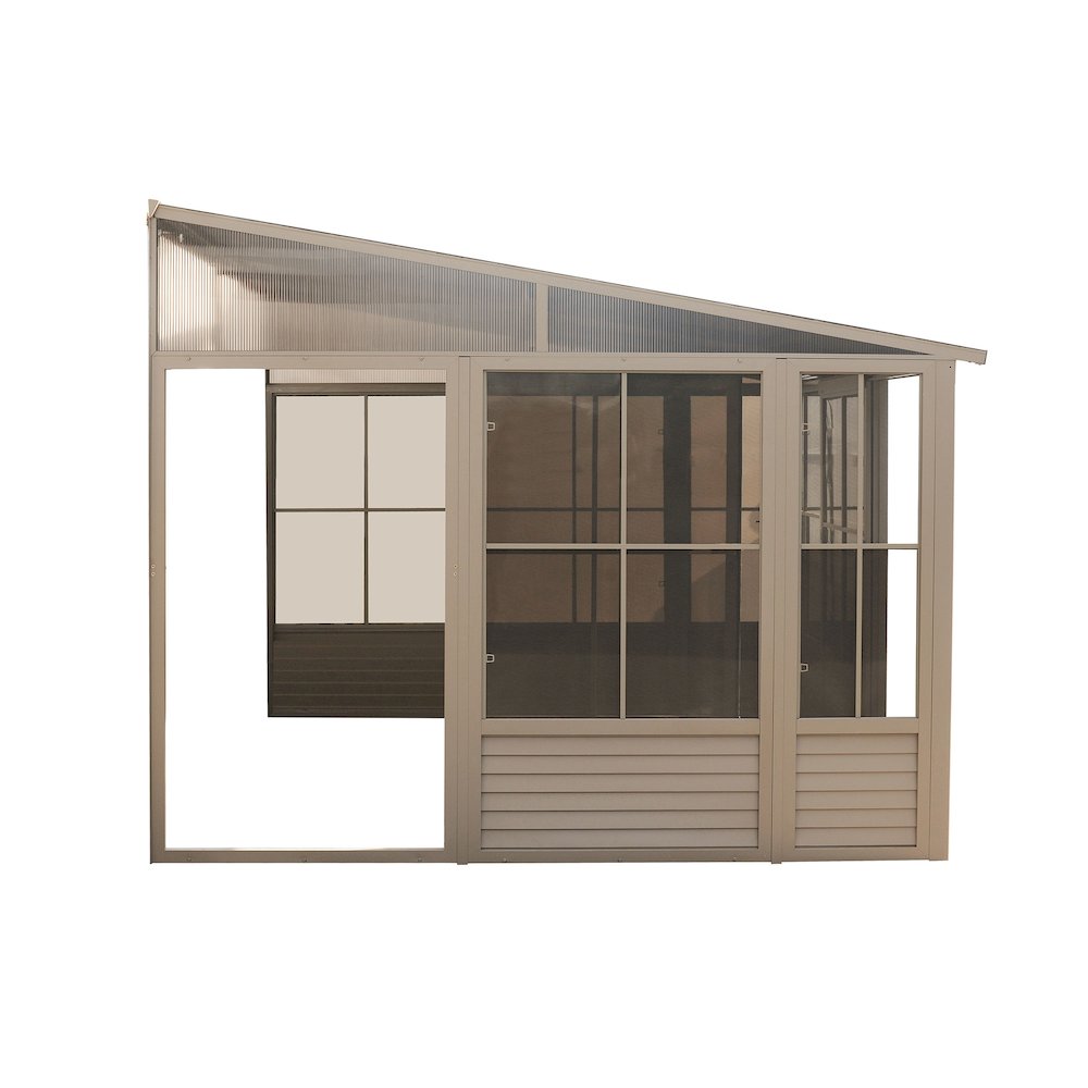 Florence Add-A-Room with Metal Roof 8 Ft. x 16 Ft. in Sand. Picture 6