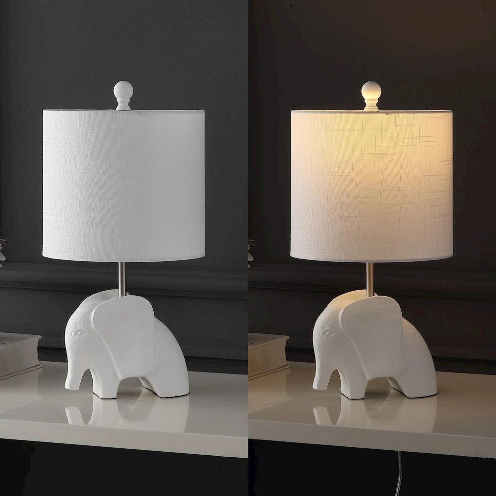 Koda Eclectic Southwestern Resin/Iron Elephant Led Kids' Table Lamp. Picture 8