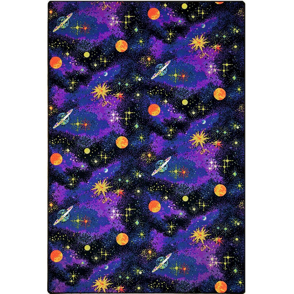 Space Explorer 12' x 18' area rug in color Fluorescent. Picture 1