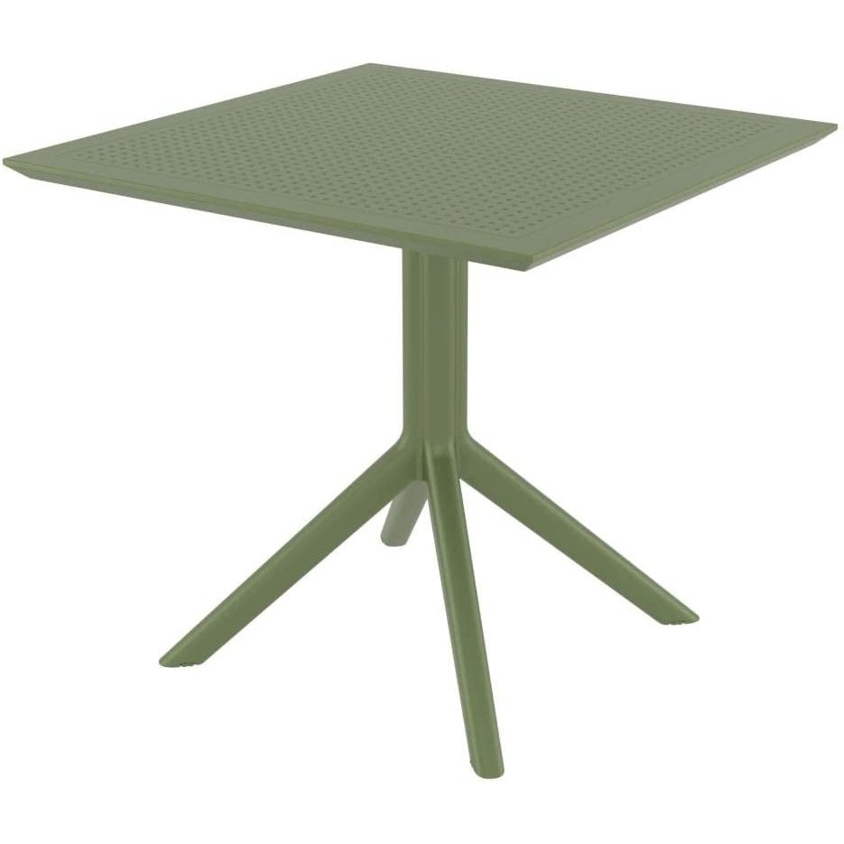 Sky Square Table 31 inch Olive Green. Picture 1