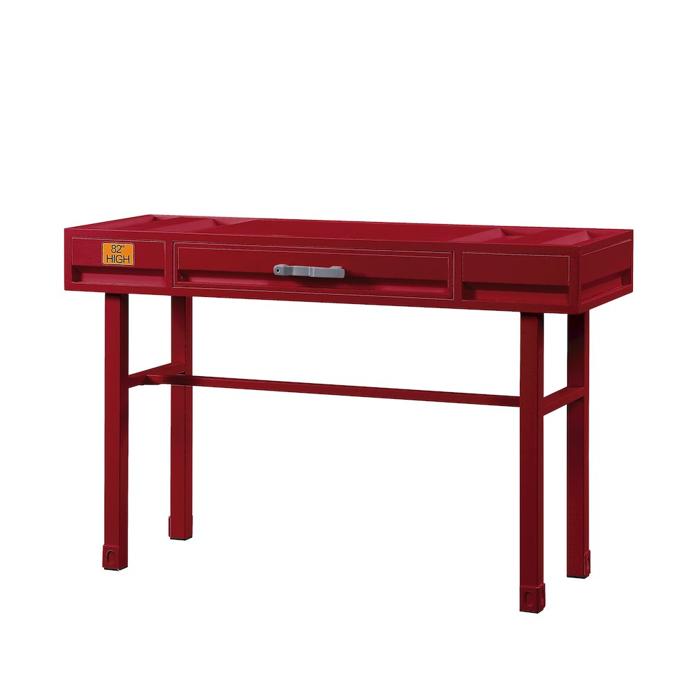 Cargo Vanity Desk, Red. Picture 1