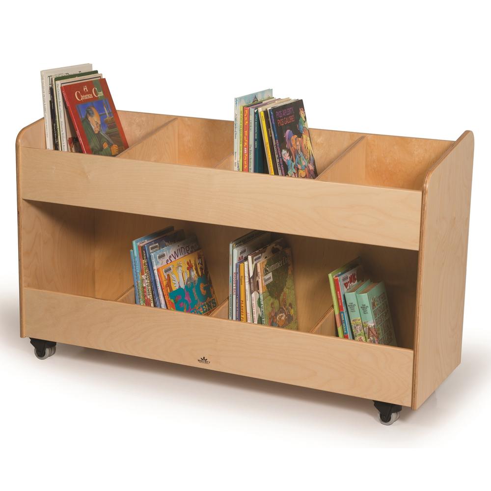 Eight Section Mobile Book Organizer. Picture 1