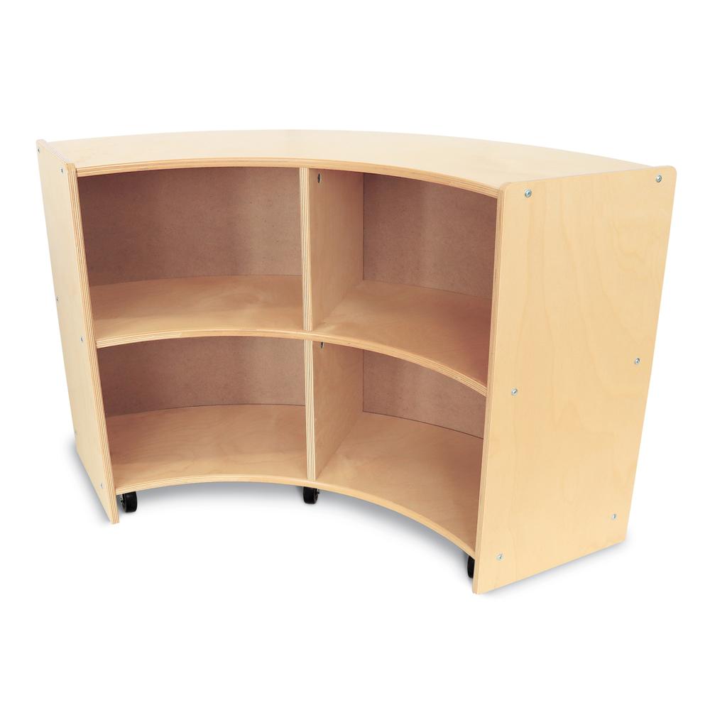 Curve Out Mobile Storage Cabinet. Picture 1