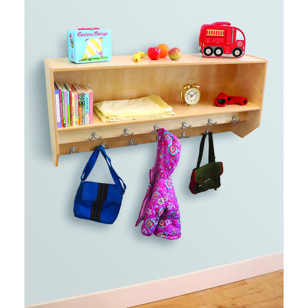Double Row Wall Mounted Coat Rack. Picture 2