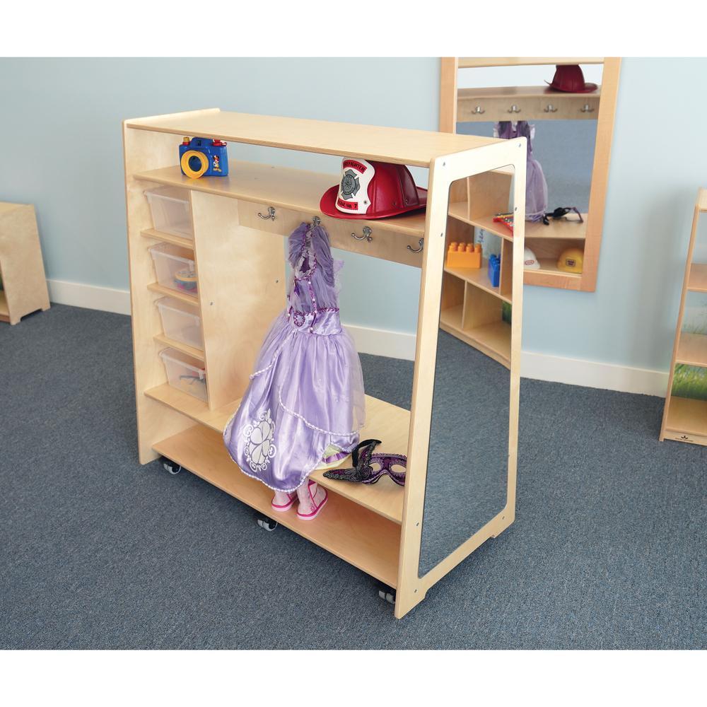 Mobile Dress-Up Center W/Trays & Mirror