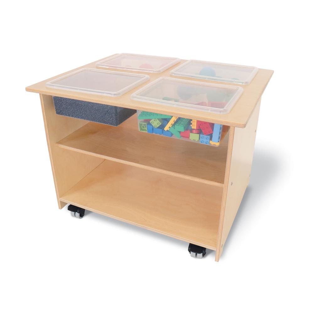 Mobile Sensory Table With Trays And Lids. Picture 4
