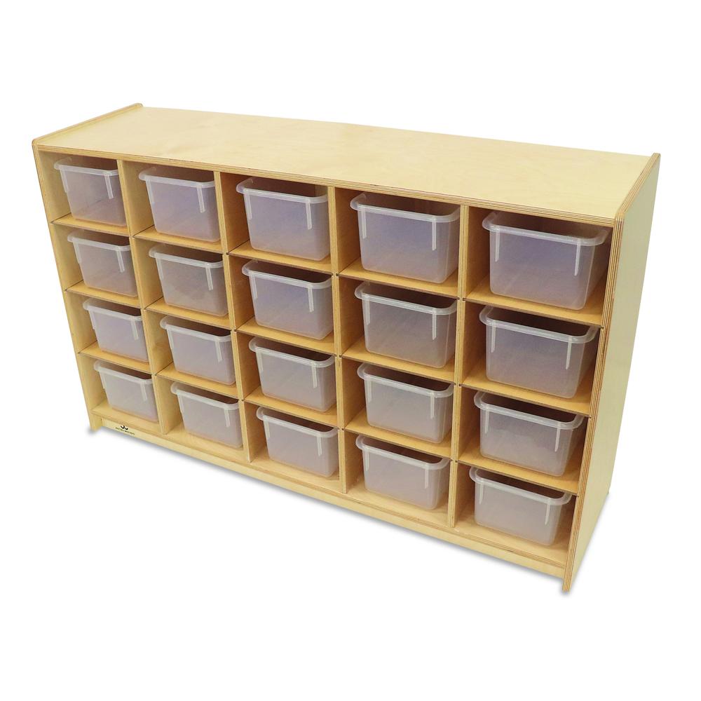 Cubby Storage Cabinet With 20 Trays. Picture 1