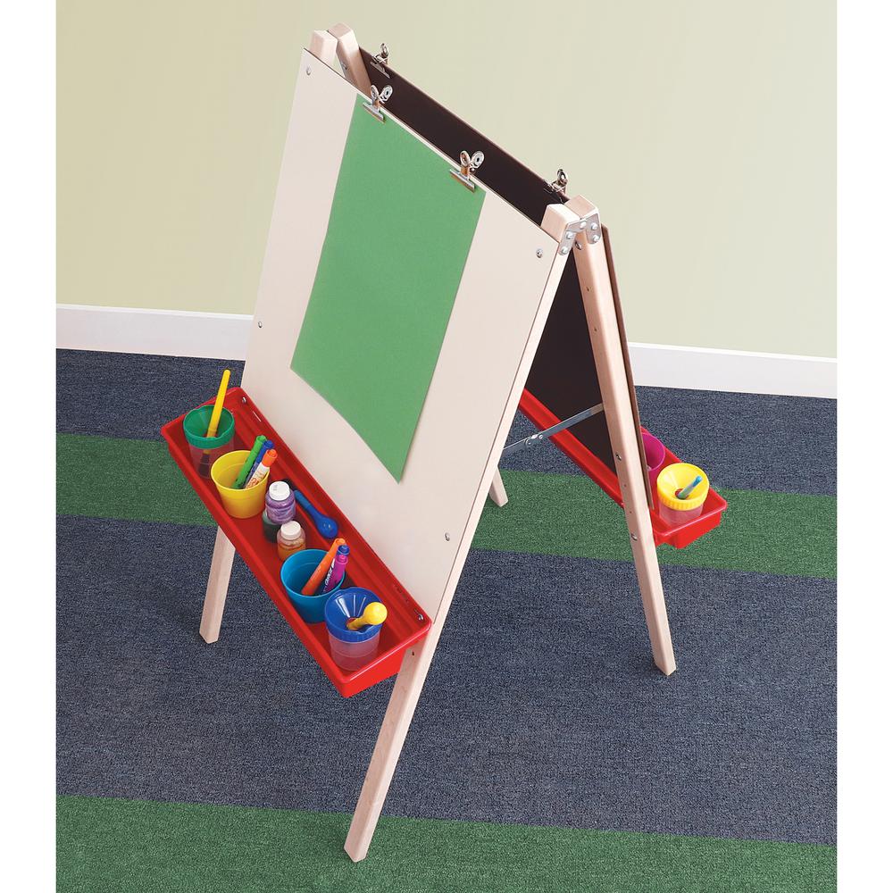 Adj. Double Easel With Dry Erase Boards