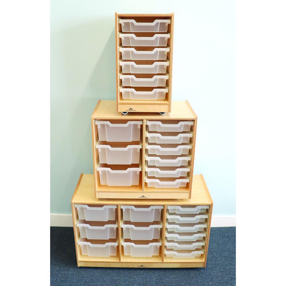 Clear Tray Triple Column Storage Cabinet. Picture 4