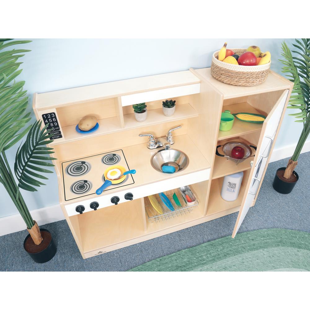 Let's Play Toddler Kitchen Combo - White. Picture 4