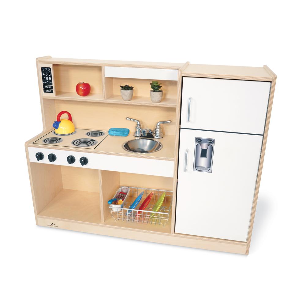 Let's Play Toddler Kitchen Combo - White. Picture 2