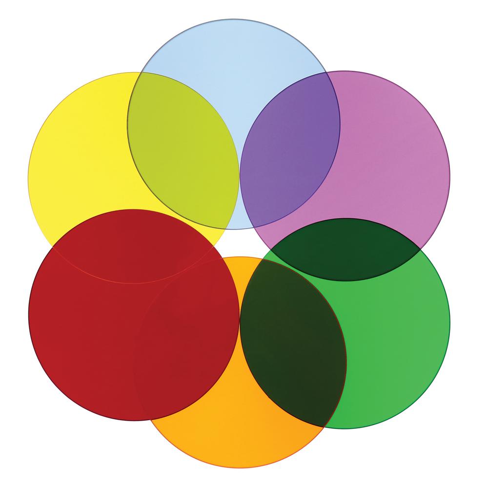 Color Wheel Circles - Set Of Six. Picture 1
