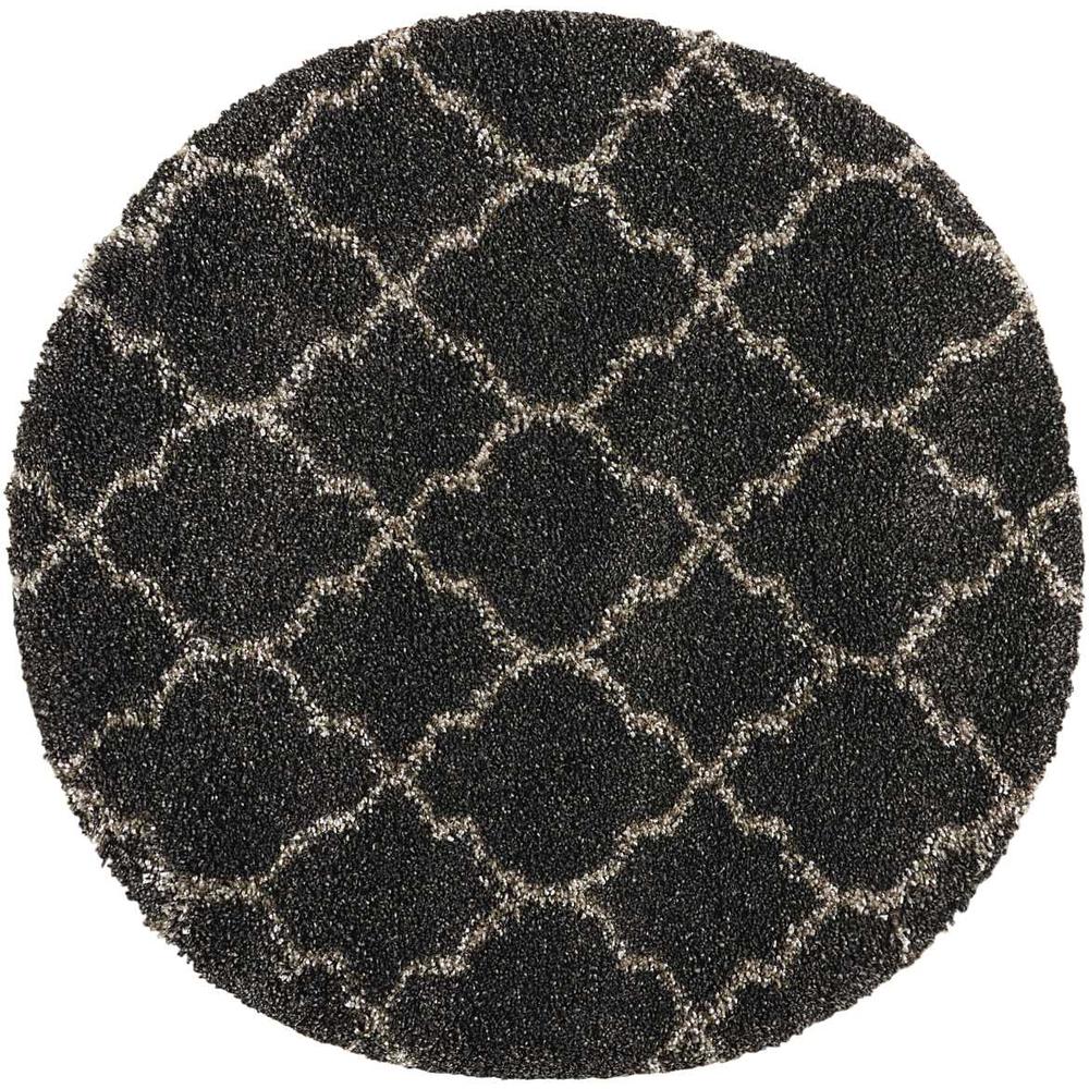 Amore Area Rug, Charcoal, 3'11" x ROUND. Picture 2