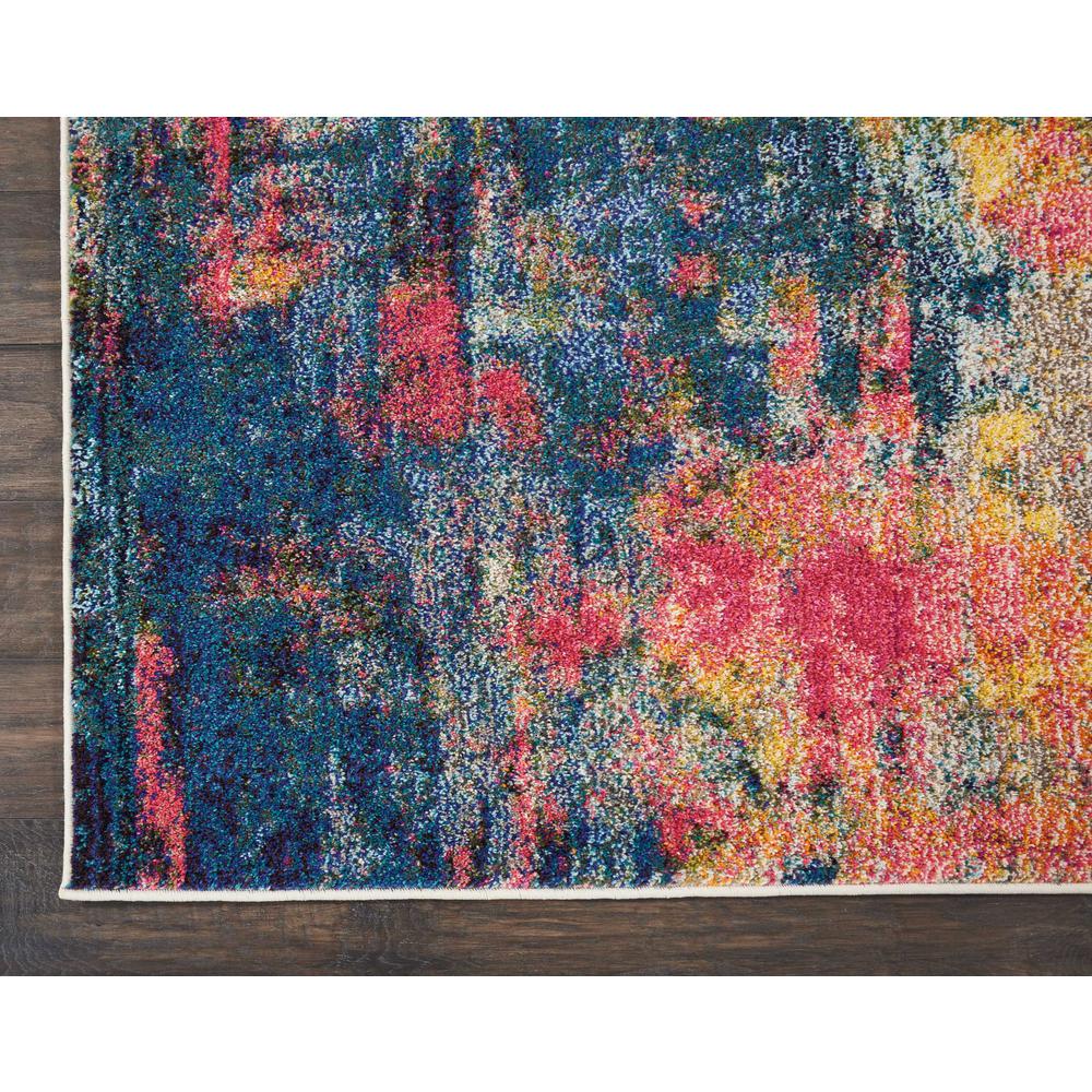 Celestial Area Rug, Blue/Yellow, 3'11" x 5'11". Picture 10