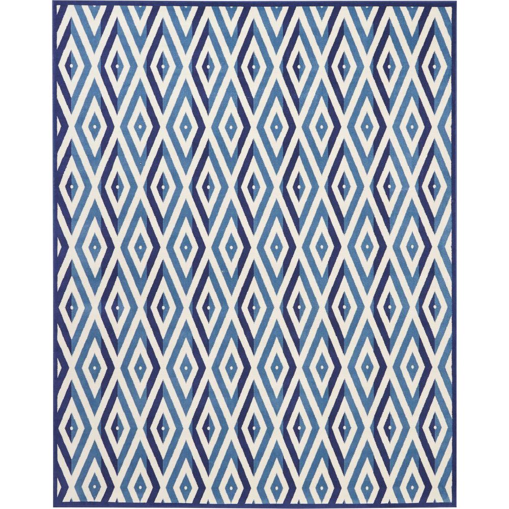 Grafix Area Rug, White/Blue, 7'10" x 9'10". Picture 2