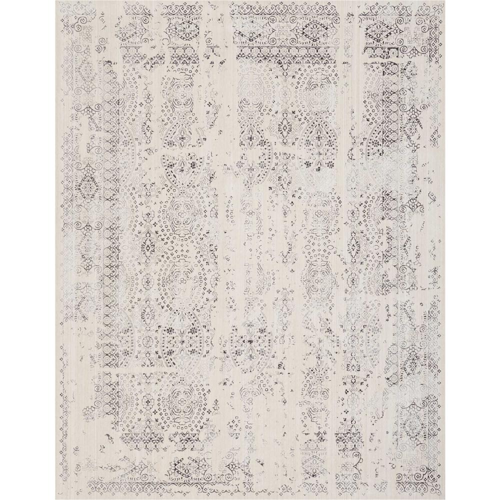 KI34 Silver Screen Area Rug, Ivory/Grey, 8' x 10'. Picture 2