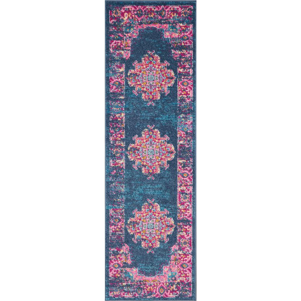 Passion Area Rug, Blue, 1'10" x 6'. Picture 2