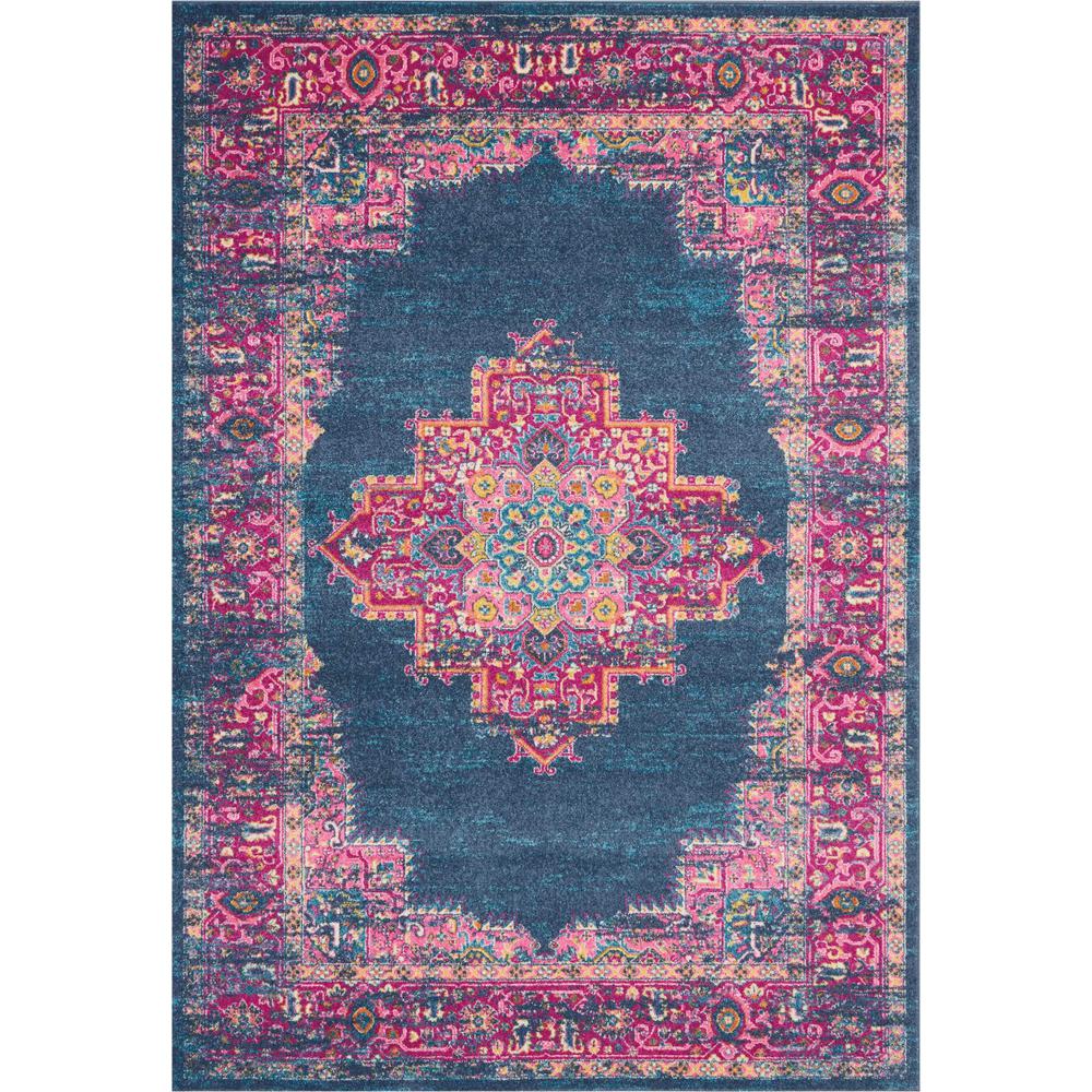 Passion Area Rug, Blue, 6'7" x 9'6". Picture 2