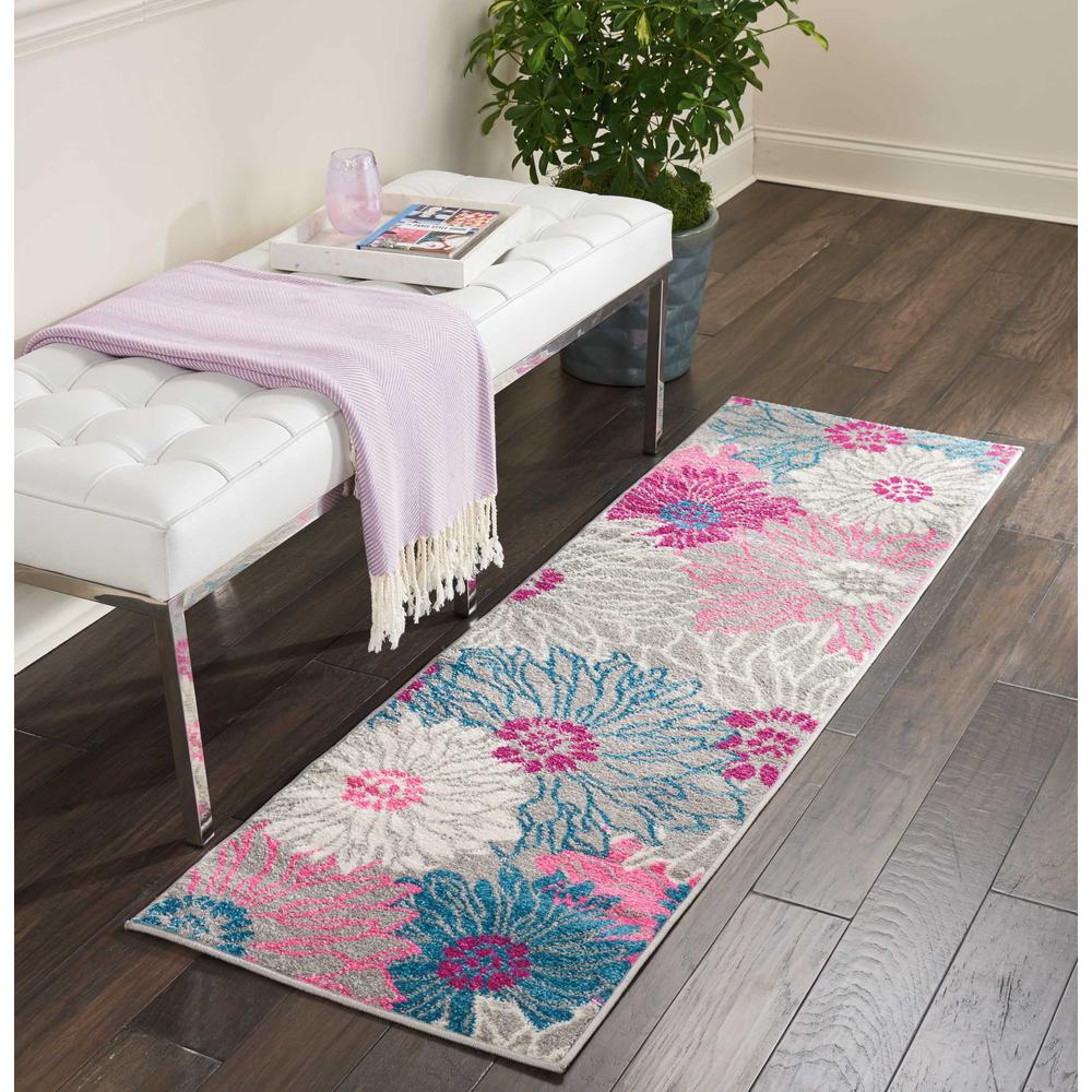 Passion Area Rug, Grey, 1'10" x 6'. Picture 7