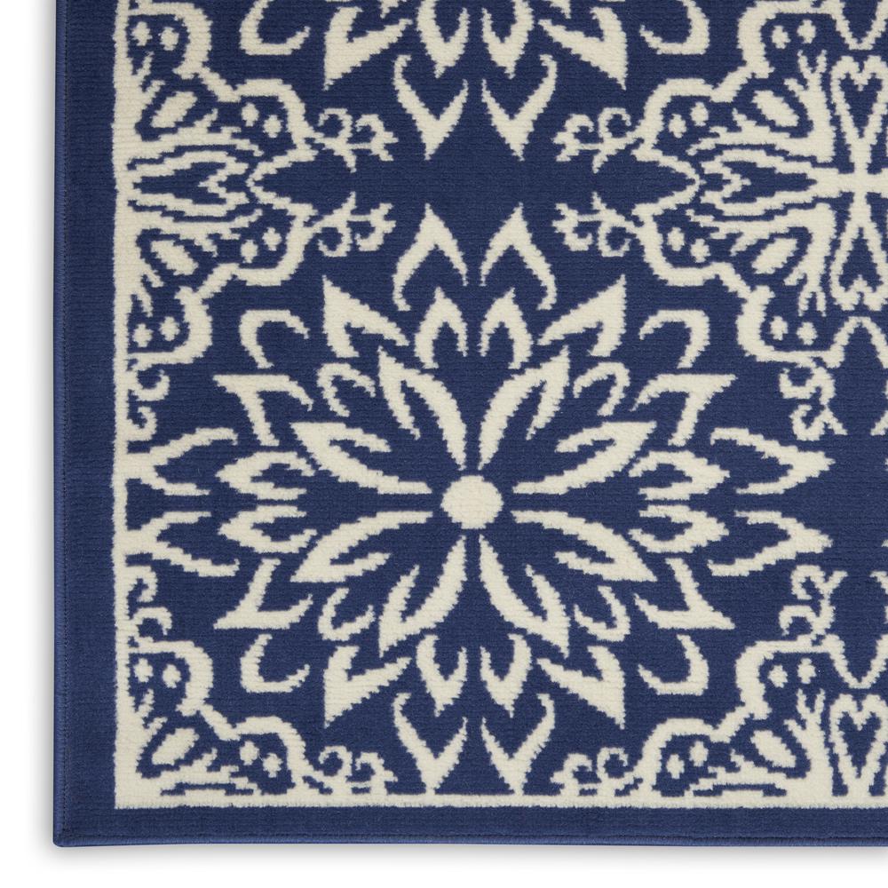 JUB06 Jubilant Navy/Ivory Area Rug- 7'10" x 9'10". Picture 5