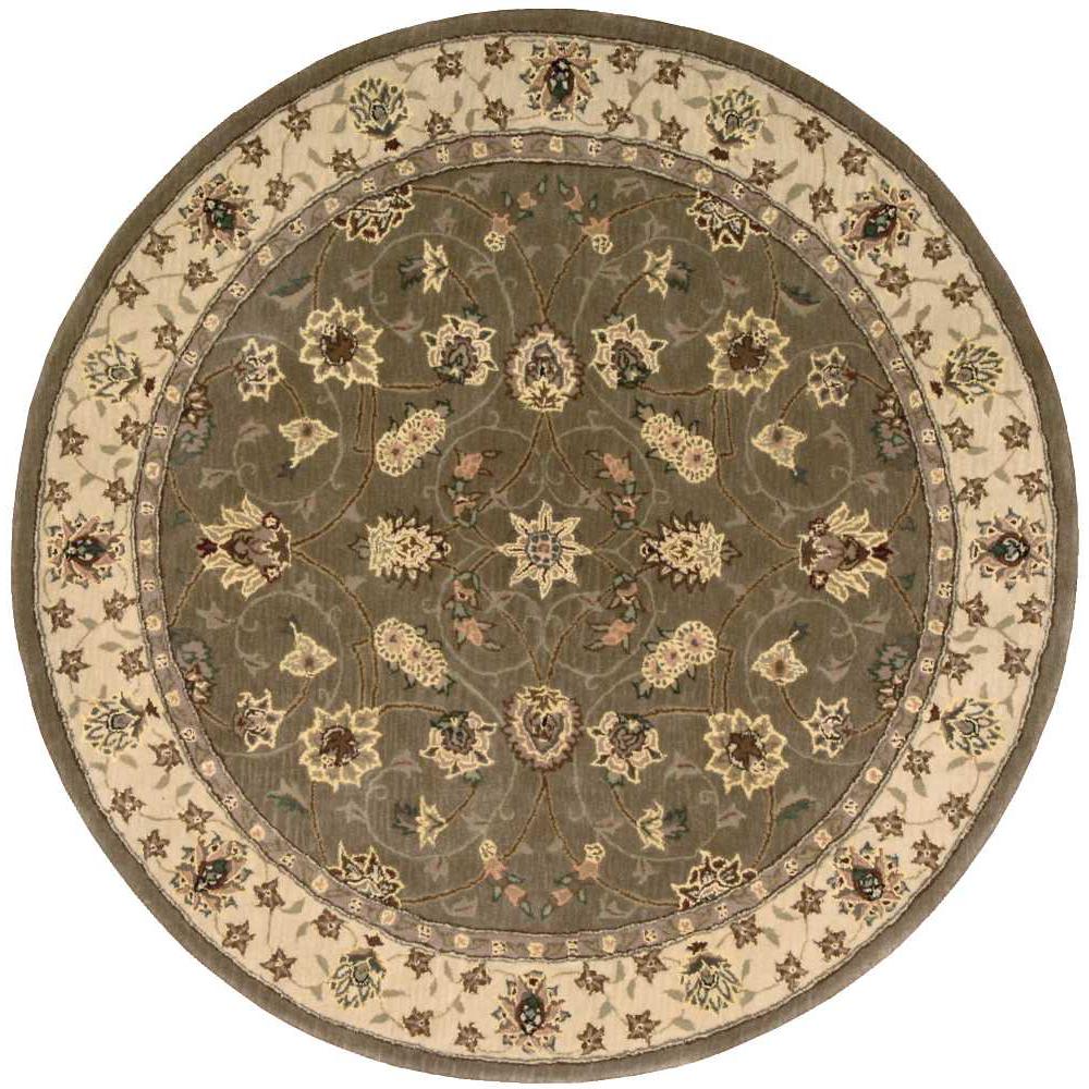 Nourison 2000 Area Rug, Olive, 4' x ROUND. The main picture.