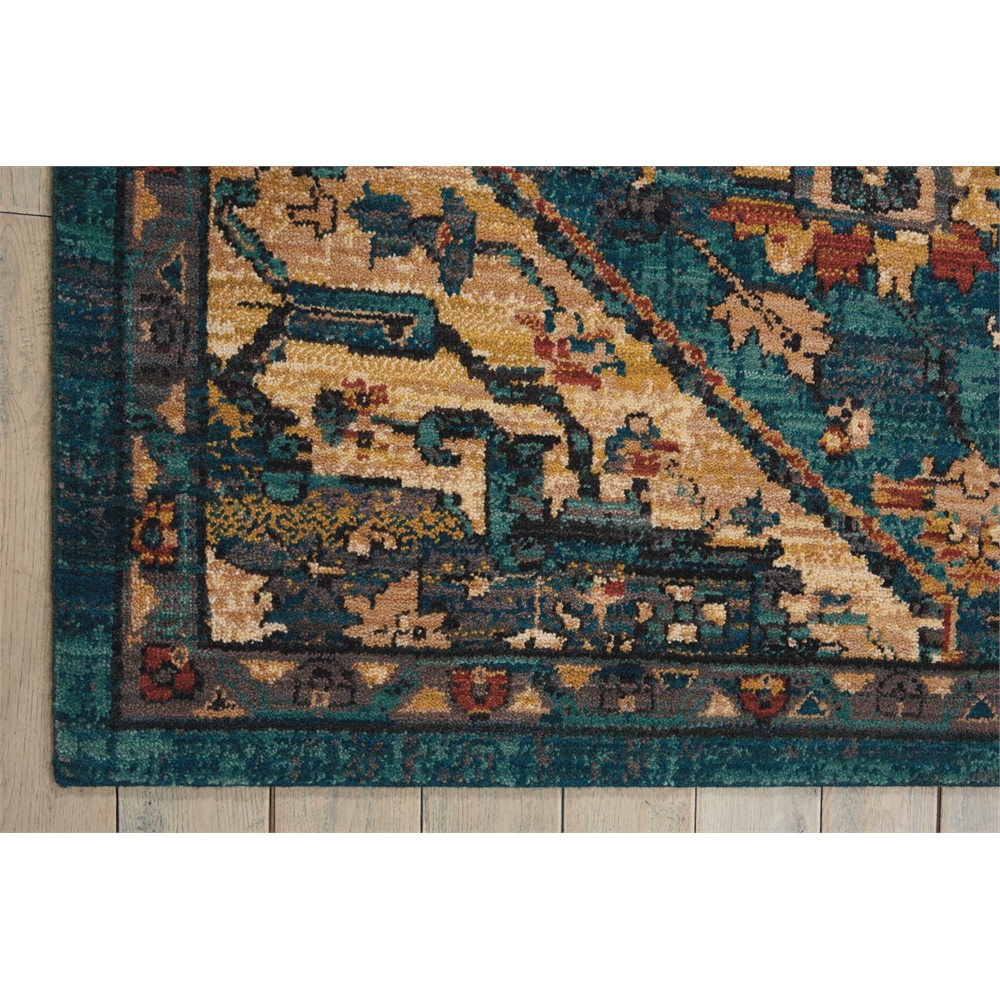 Nourison 2020 Area Rug, Teal, 8' x 10'6". Picture 2