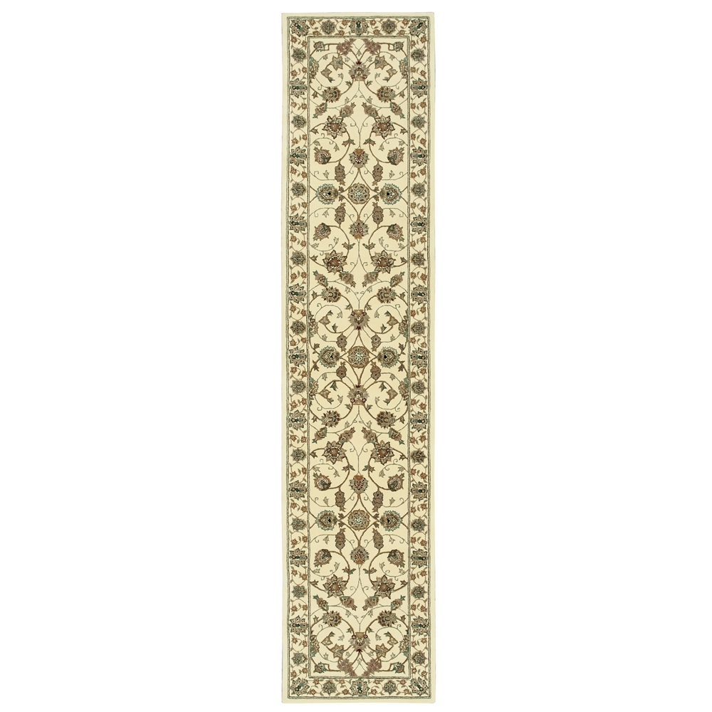 Nourison 2000 Area Rug, Ivory, 2'6" x 12'. Picture 1