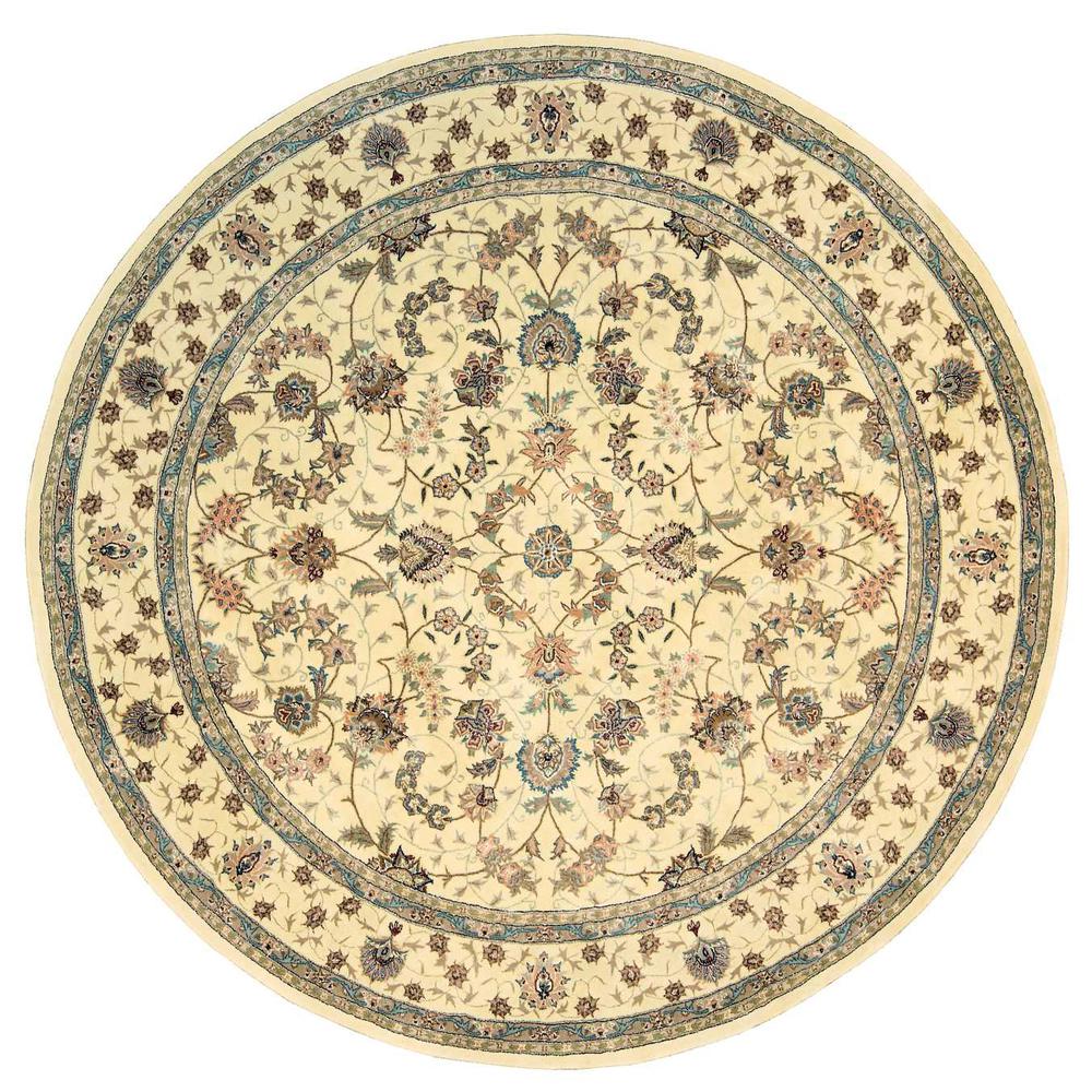 Nourison 2000 Area Rug, Ivory, 8' x ROUND. Picture 1