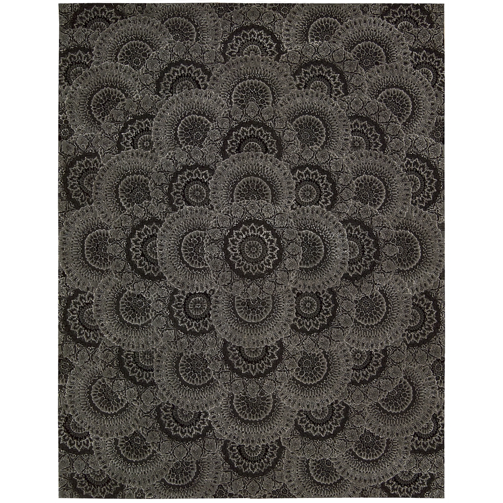 2000 Rectangle Rug By, Black Grey, 7'9" X 9'9". Picture 2