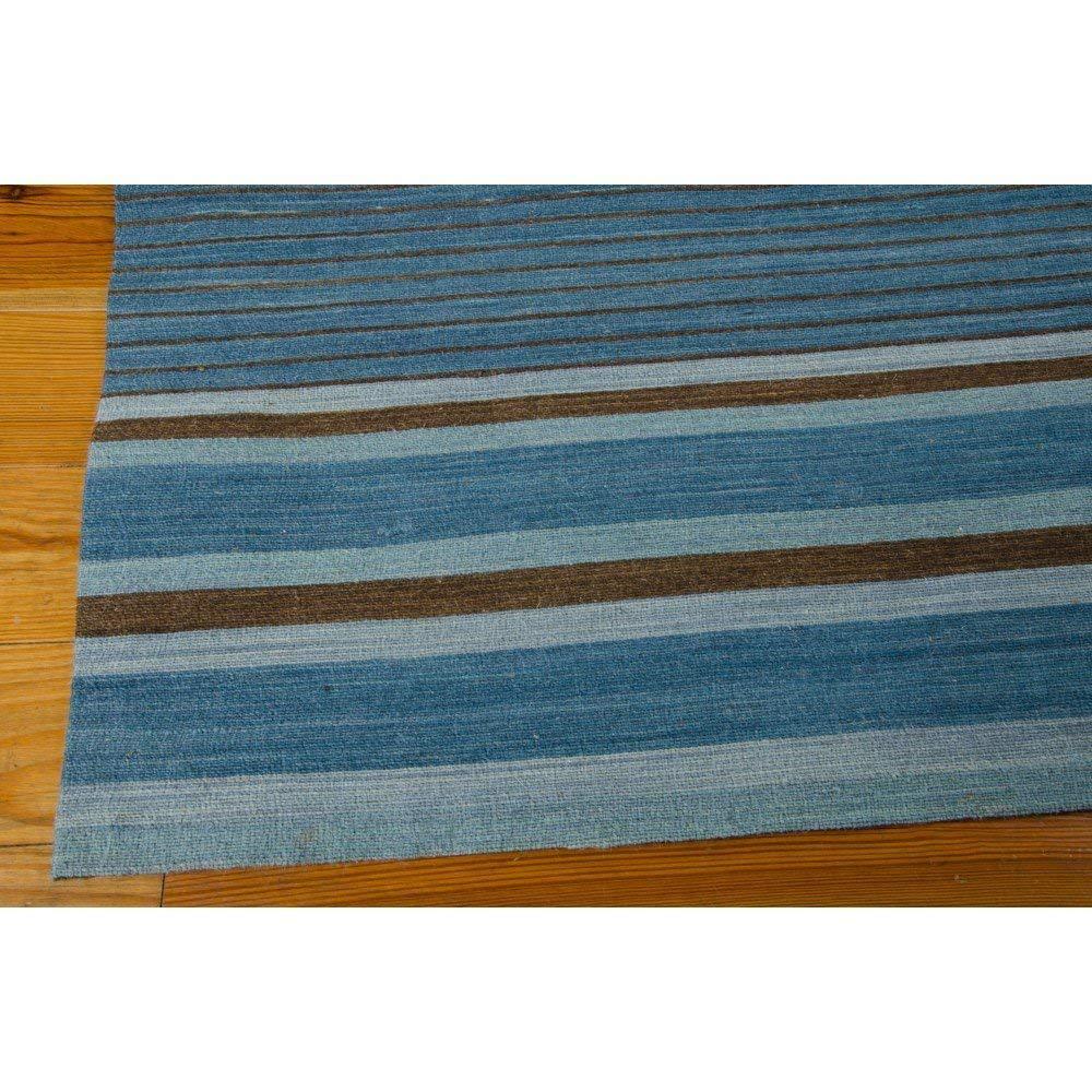 Ki08 Griot Rectangle Rug By, Turquoise, 8' X 10'6". Picture 2