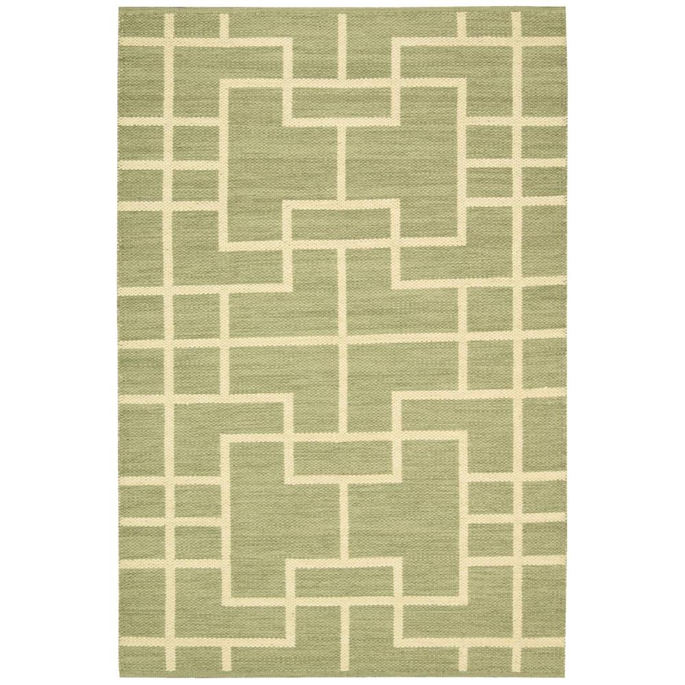 Bbl3 Maze Rectangle Rug By, Lemon Grass, 7'9" X 10'10". Picture 1