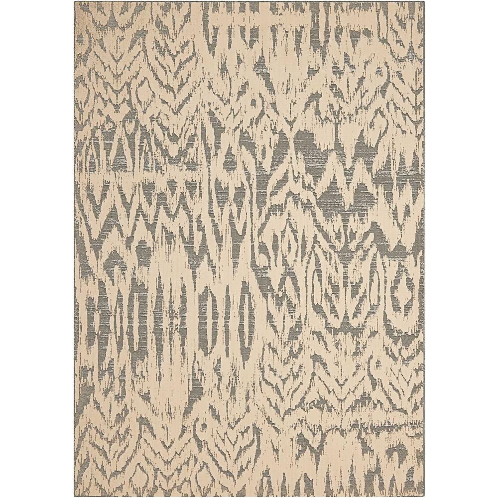 Nepal Area Rug, Ivory/Grey, 5'3" x 7'5". The main picture.