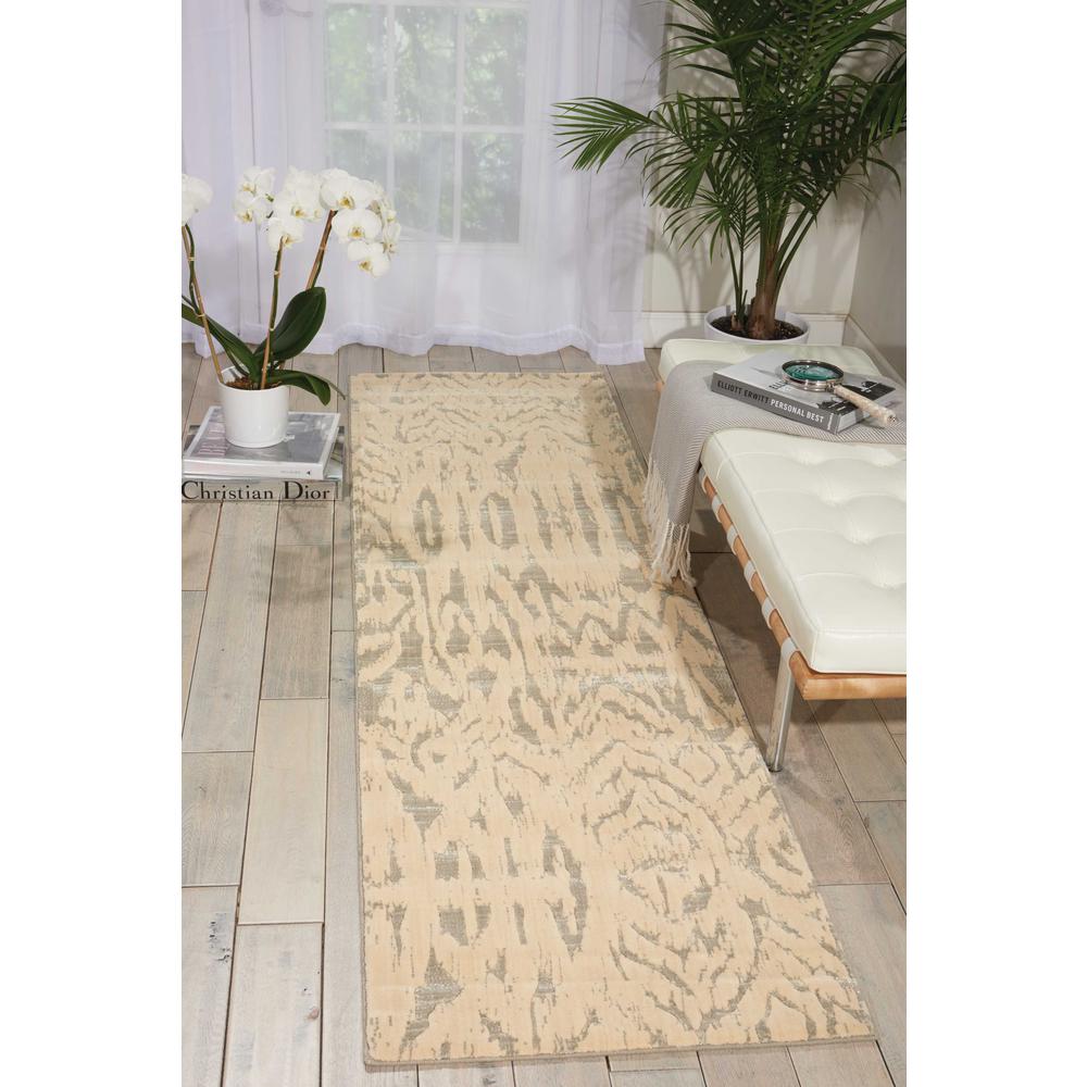 Nepal Area Rug, Ivory/Grey, 2'3" x 8'. Picture 4