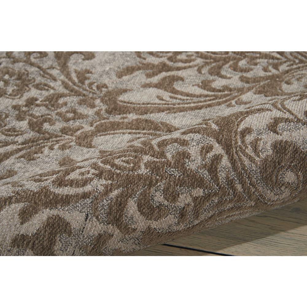 Damask Area Rug, Grey, 5' x 7'. Picture 3