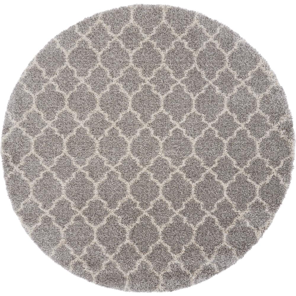 Amore Area Rug, Ash, 7'10" x ROUND. Picture 1