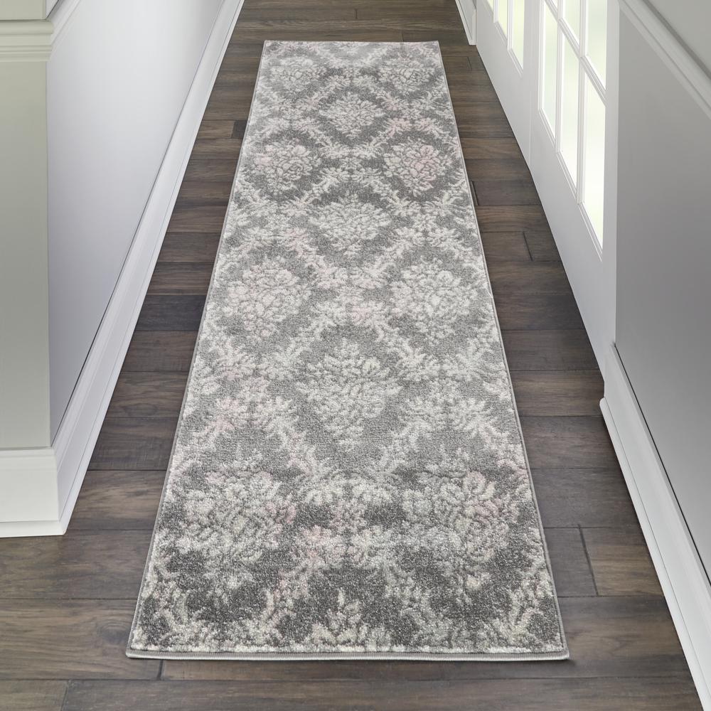 Tranquil Area Rug, Grey/Pink, 2'3" X 7'3". Picture 3