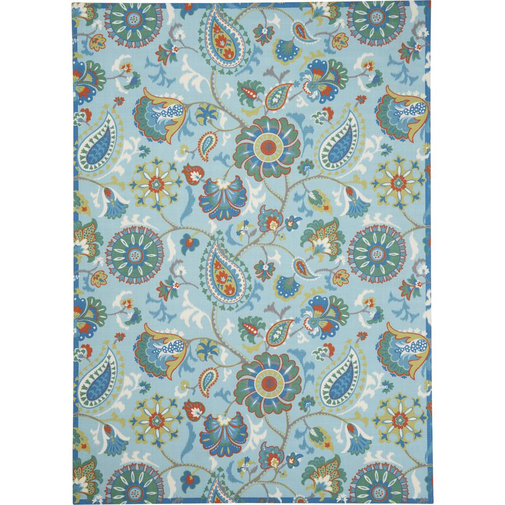 Sun N Shade Area Rug, Light Blue, 7'9" x 10'10". Picture 2