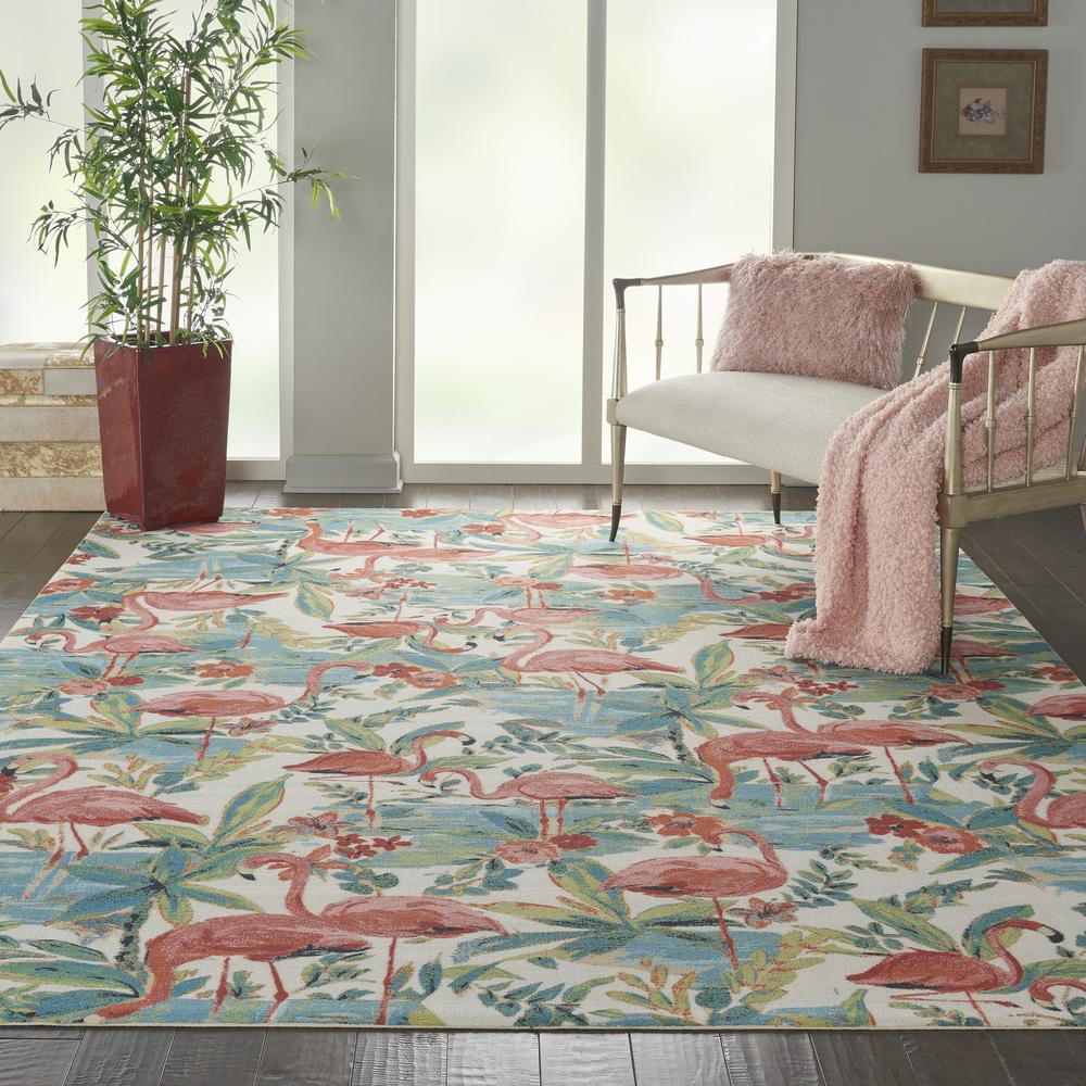Sun N Shade Area Rug, Multicolor, 7'9" x 10'10". Picture 3