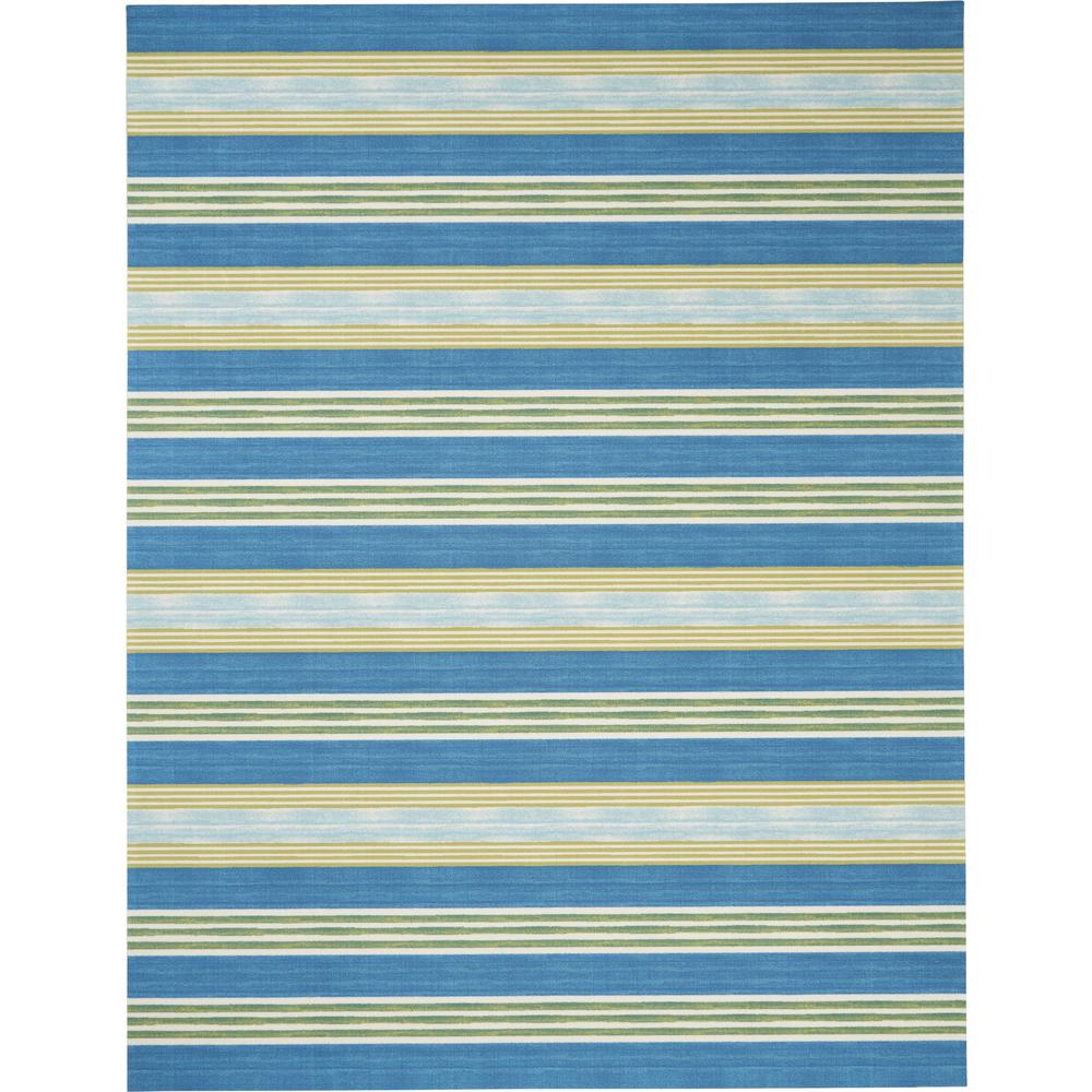 Sun N Shade Area Rug, Green/Teal, 10' x 13'. Picture 2