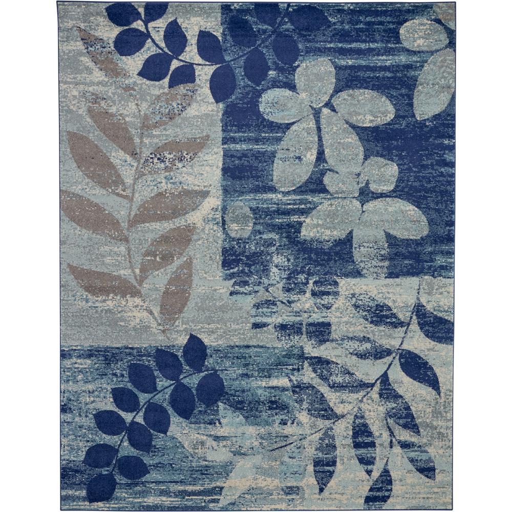 Tranquil Area Rug, Navy/Light Blue, 8' X 10'. Picture 2