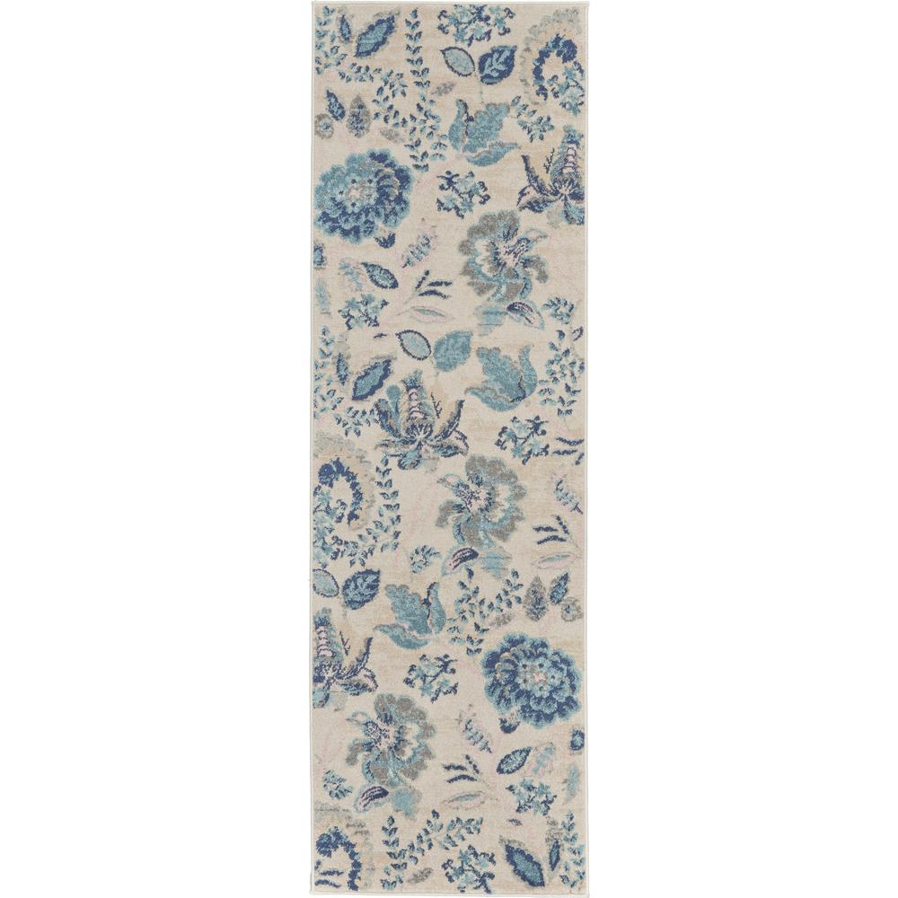 Tranquil Area Rug, Ivory/Light Blue, 2'3" X 7'3". Picture 2