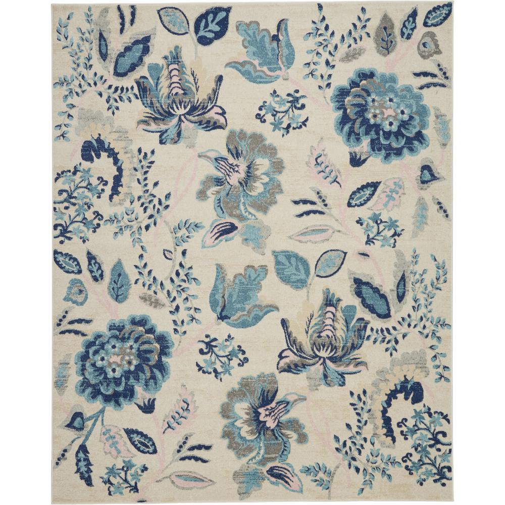 Tranquil Area Rug, Ivory/Light Blue, 8' X 10'. Picture 2